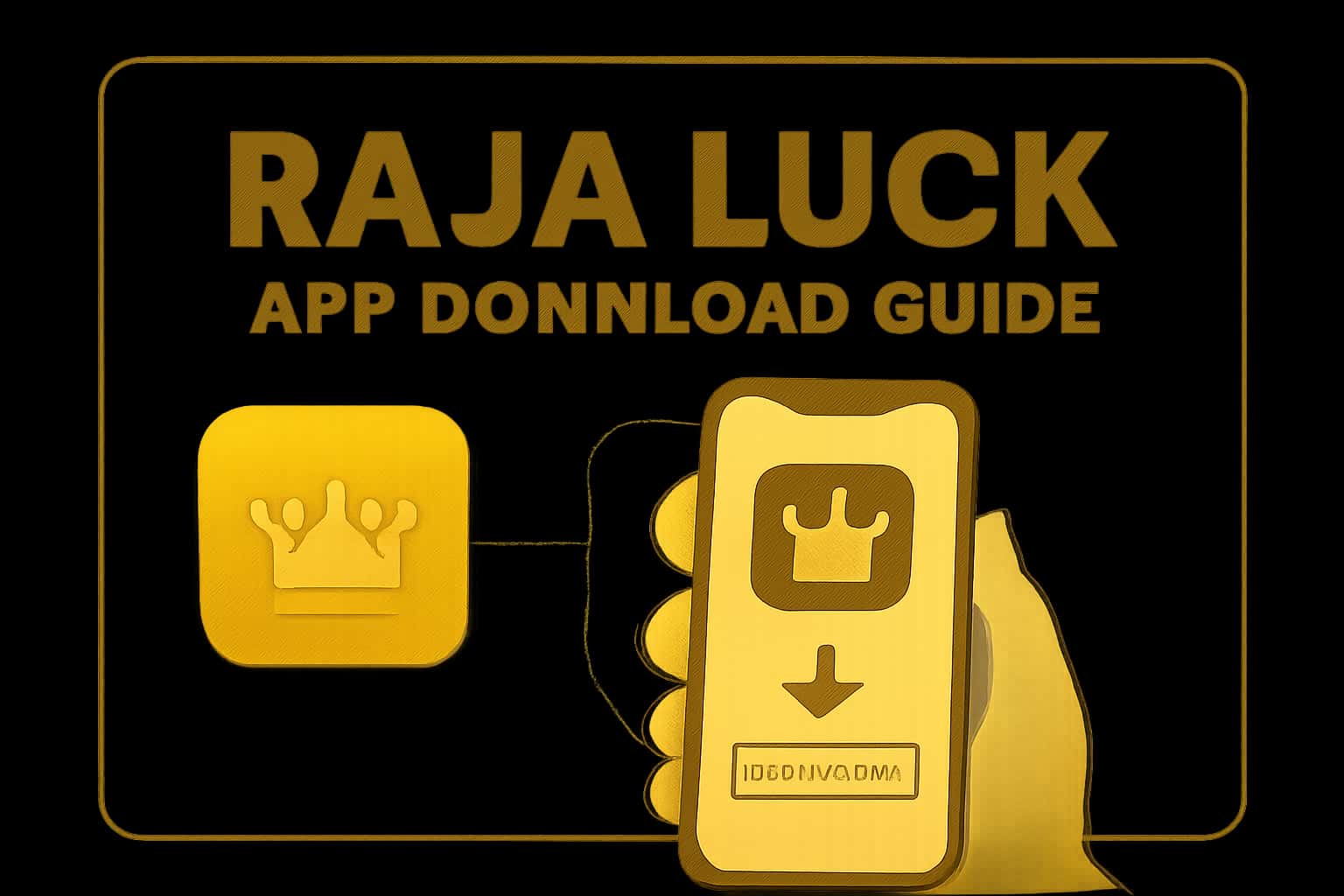 An informative scene representing the Raja Luck App Download Guide.