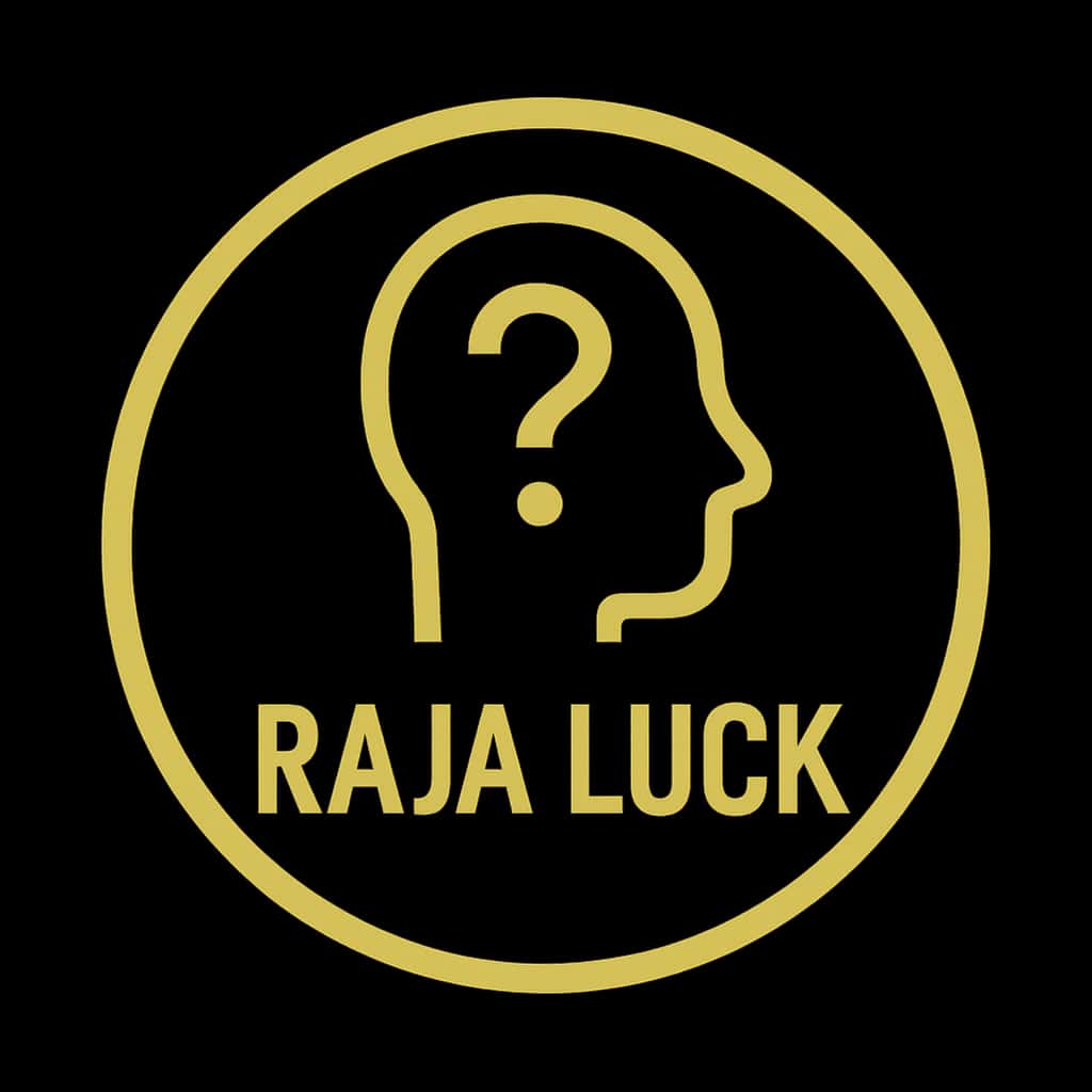 A professional badge illustrating Raja Luck terminology.