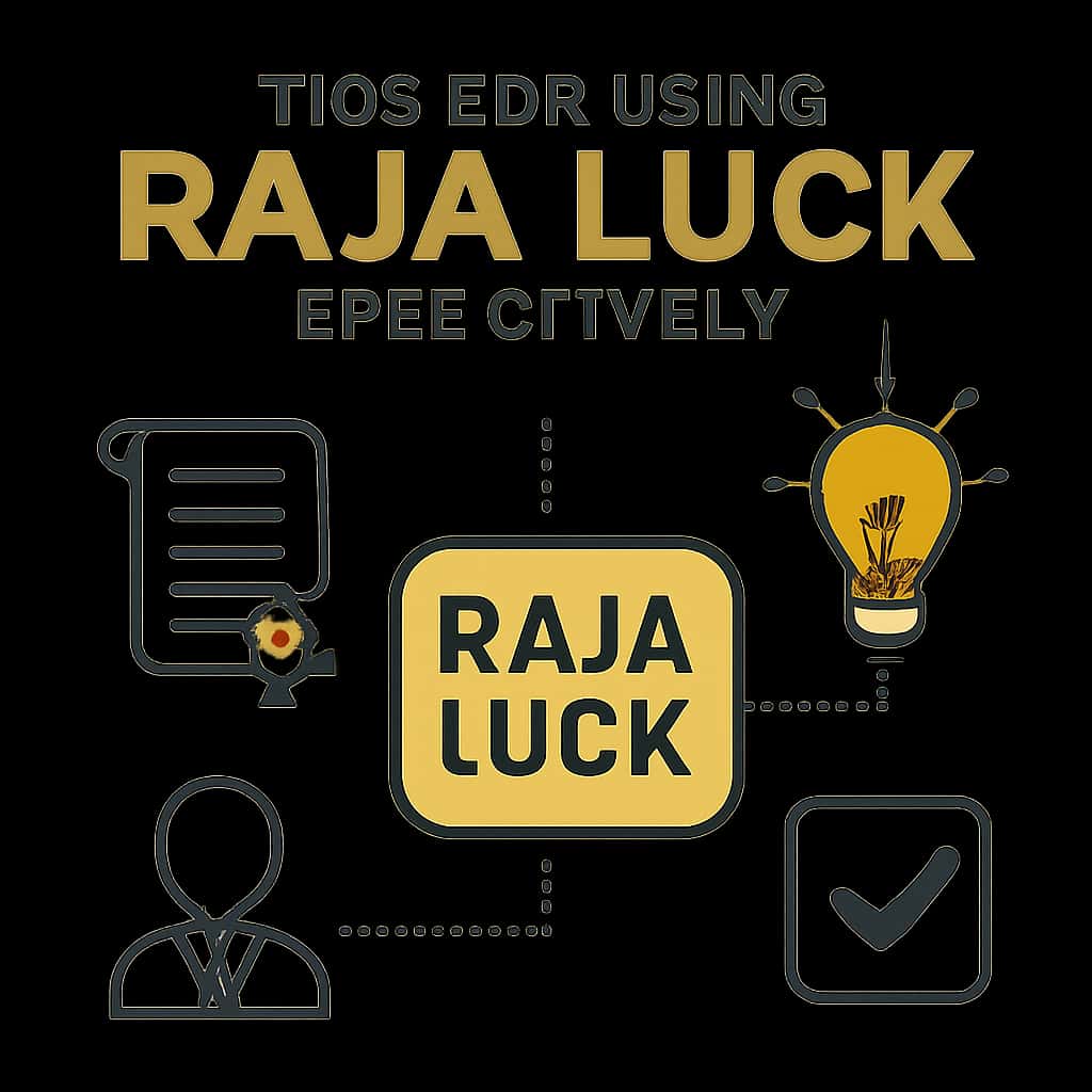 Illustration showing effective strategies for using Raja Luck.