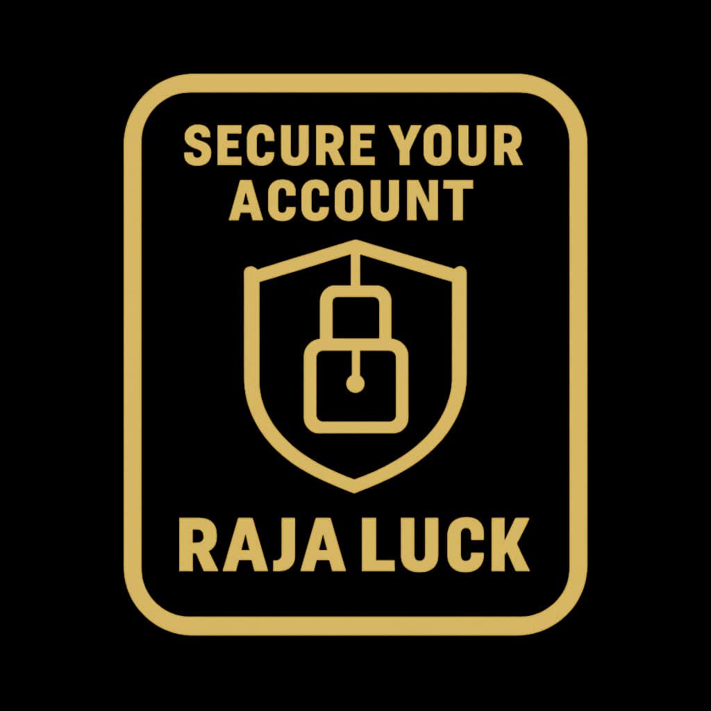 An icon representing account security for Raja Luck.