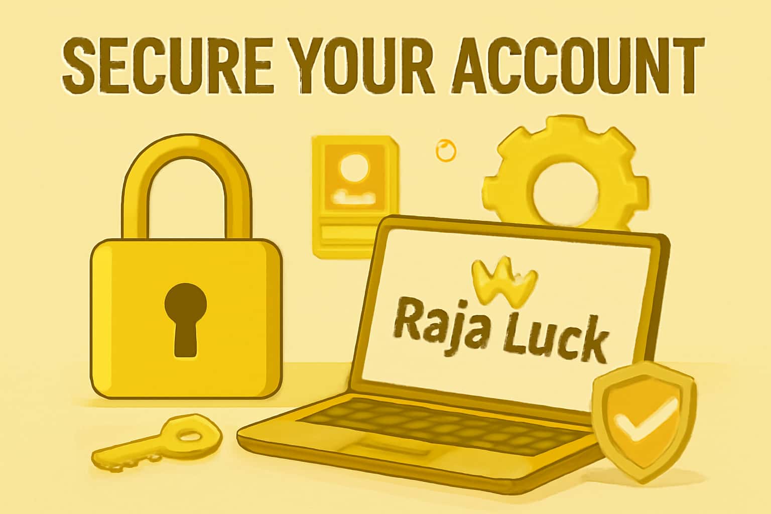 A professional depiction of digital security measures related to Raja Luck accounts.